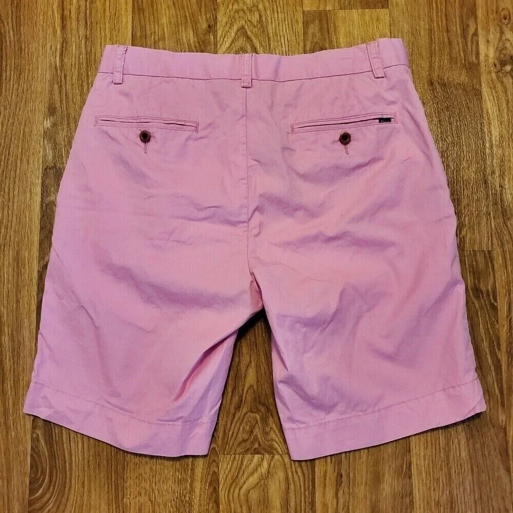 Polo Ralph‎ Lauren Shorts Men 31 Pink Classic Fit Golf Chinos Preppy Pima